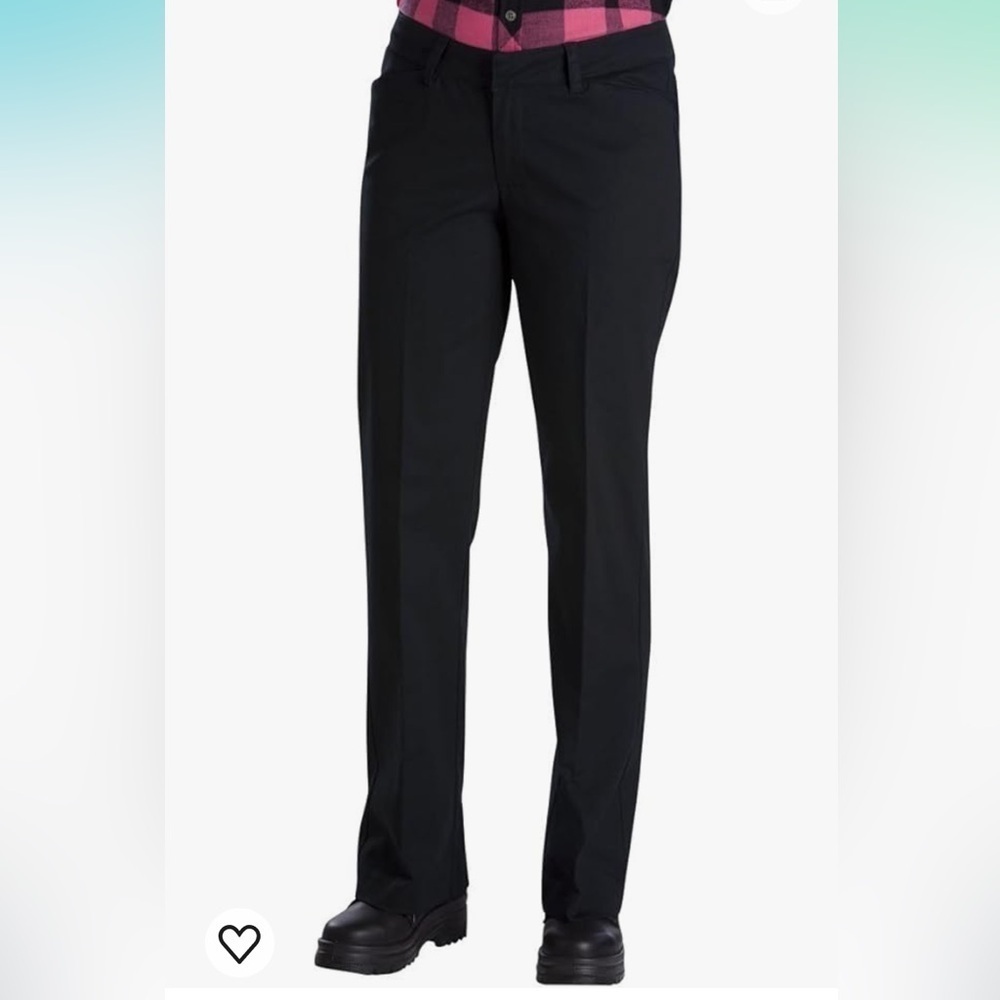 NWT Dickies Women's Plus-Size Relaxed Straight Stretch Twill Pant  size 22 black
